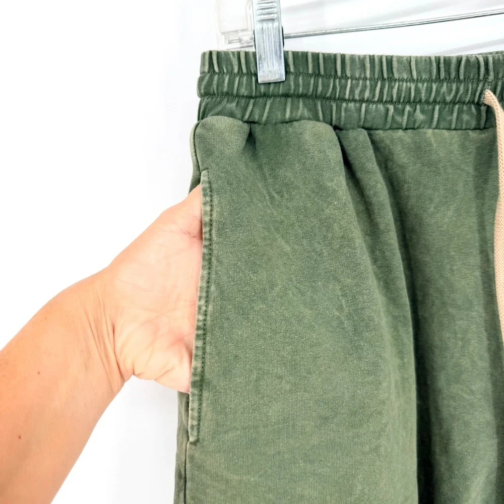 Shore San Diego Shorts Drawstring Lounge Beach In Olive Green Size M Casual